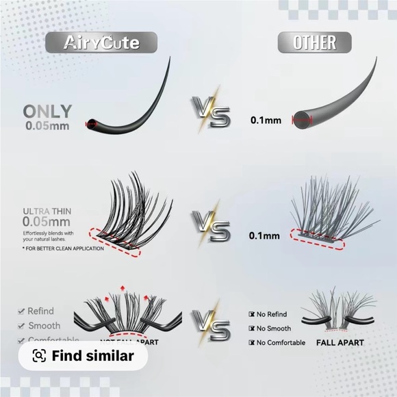 AiryCute Eyelash Extensions - Black - Picture 4 of 7